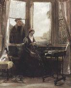 John callcott horsley,R.A. Lady Jane Grey and Roger Ascham (mk37) oil painting artist